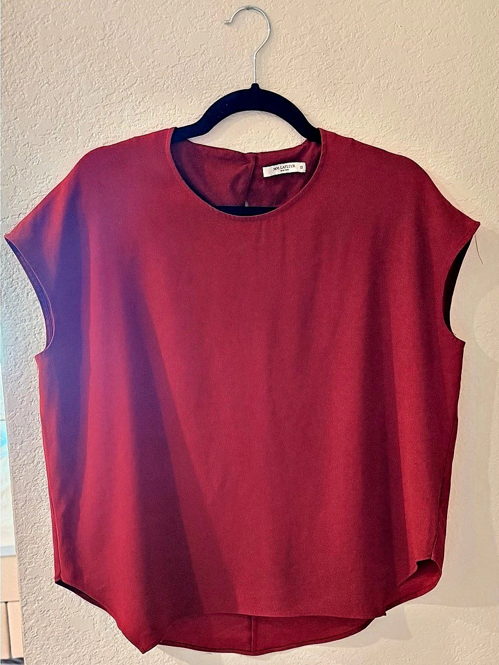 MM.LAFLEUR Red Blouse Size XS